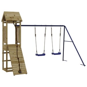 vidaXL Aire de jeux d'extérieur bois de pin imprégné