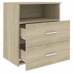 vidaXL Table de chevet Chêne sonoma 50x32x60 cm