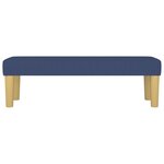 Banc banquette meuble chambre salon salle à manger 100 x 30 x 30 cm tissu bleu 02_0010551
