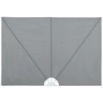 vidaXL Auvent latéral pliable de terrasse Gris 400 x 200 cm