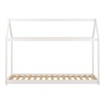 Lit Zoey cabane blanc + matelas
