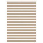 vidaXL Store zèbre marron sable largeur du tissu 150 9 cm polyester