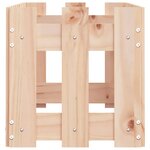 vidaXL Lit surélevé de jardin design de clôture 100x30x30cm pin massif