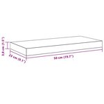 vidaXL Étagère murale flottante blanc 50x23x3 8 cm MDF