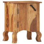 vidaXL Table de chevet 40 x 30 x 50 cm Bois massif