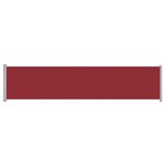 Vidaxl auvent latéral rétractable de patio 140x600 cm rouge
