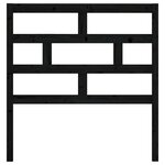 vidaXL Tête de lit Noir 81x4x100 cm Bois massif de pin