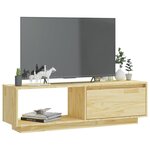vidaXL Meuble TV 110x30x33 5 cm Bois de pin massif