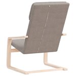 vidaXL Chaise de relaxation Taupe Tissu