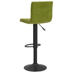 vidaXL Tabourets de bar lot de 2 vert clair velours