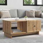 vidaXL Table basse Chêne artisanal 90 x 50 x 40 cm Bois d'ingénierie