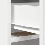 Highboard vidaXL Blanc 40x41x135 cm en bois d'ingénierie