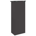 vidaXL Boîte de dépôt de colis Noir 44.5 x 29 x 110.5 cm Acier