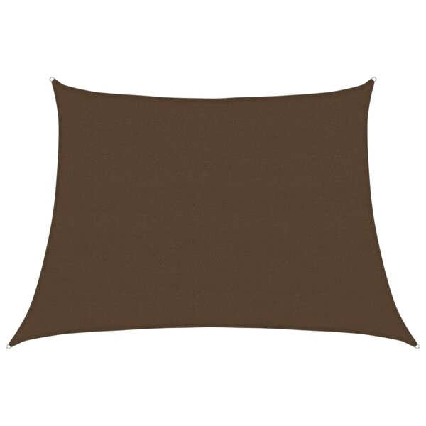 vidaXL Voile d'ombrage 160 g/m² Marron 4/5x3 m PEHD