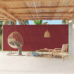 vidaXL Auvent latéral rétractable de patio 220x600 cm Rouge