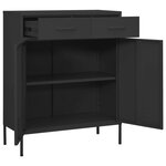 vidaXL Armoire de rangement Anthracite 80x35x101 5 cm Acier