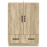 vidaXL Buffet Chêne Sonoma 66 x 34 5 x 92 cm Bois d'ingénierie
