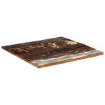 vidaXL Dessus de table carré 80x80 cm 25-27 mm Bois de récupération