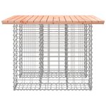 vidaXL Table de jardin Gabion Design 100x102x72 cm Bois massif Douglas