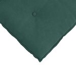 vidaXL Coussin de Dos Vert foncé 100 x 50 cm Tissu en velours côtelé