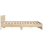 vidaXL Cadre de lit sans matelas chêne sonoma 200x200 cm