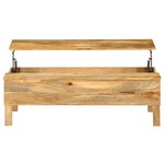 vidaXL Table basse Bois de manguier massif 110x55x35 cm