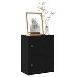 vidaXL Bibliothèque chêne noir 40x24x52 cm bois d'ingénierie