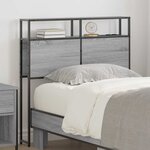 vidaXL Tête de lit de rangement Sonoma gris 90 cm Bois d'ingénierie