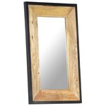 vidaXL Miroir 80x50 cm Bois de manguier massif