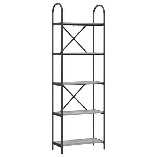 vidaXL Étagère Sonoma gris 60 x 30 x 183 cm Bois d'ingénierie