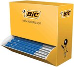 présentoir 100 Stylo à bille rétractable M10 clic Bleu BIC