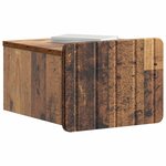 vidaXL Cabinet de chevet mural Bois ancien 33 x 34 5 x 24 cm