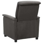 vidaXL Fauteuil électrique de massage Gris foncé Tissu