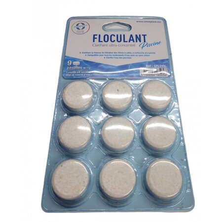 Flovil 9 pastilles - floculant clarifiant piscine