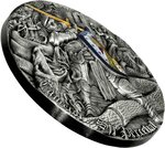 Pièce de monnaie en Argent 5 Dollars g 62.2 (2 oz) Millésime 2023 Camelot SIR PERCEVAL