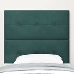 vidaXL Tête de lit avec tête de lit Vert foncé 80 cm Cuir synthétique