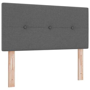 vidaXL Tête de lit réglable en hauteur Gris foncé 90 cm tissu