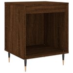 vidaXL Tables de chevet 2 Pièces chêne marron 40x35x50 cm bois ingénierie