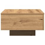 vidaXL Table basse Chêne artisanal 55 x 55 x 31 cm