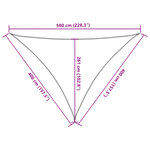 vidaXL Voile d'ombrage 160 g/m² Marron 4x4x5 8 m PEHD