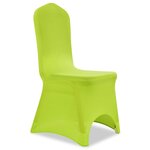 vidaXL Housse de chaise extensible 4 Pièces vert