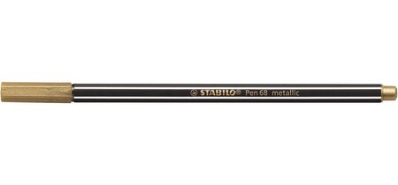 Stylo feutre Pen 68 metallic, or STABILO