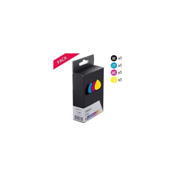 Cartouche d'encre Compatible Epson T04A Noir et Couleurs Marque Générique (P4KGNC8E4A)