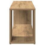 vidaXL Meuble TV chêne artisanal 100x24x32 cm bois d'ingénierie