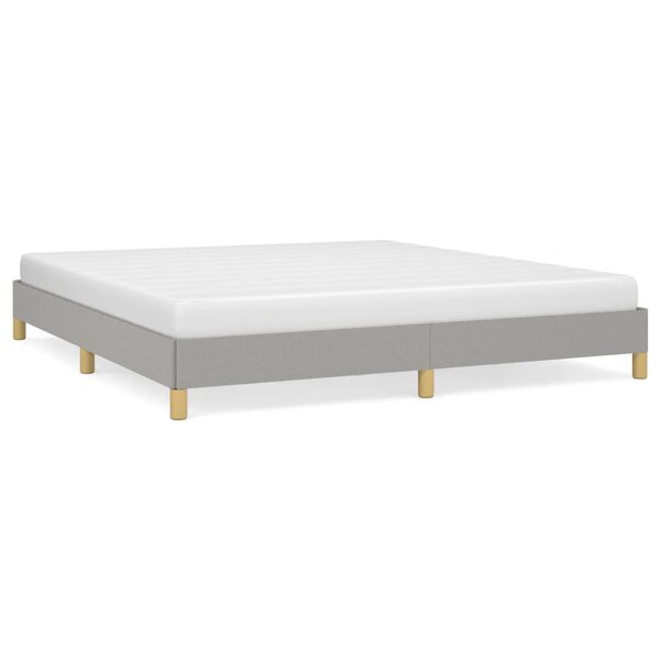 vidaXL Cadre de lit sans matelas gris clair 180x200 cm tissu