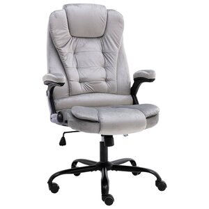 vidaXL Chaise de bureau Gris clair Velours