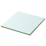 vidaXL Panneaux d'étagère 2 Pièces Verre Transparent 30 x 30 cm