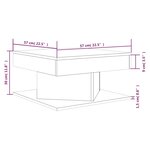 Vidaxl table basse chêne marron 57x57x30 cm bois d'ingénierie