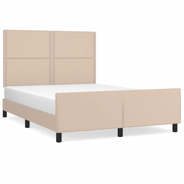 VidaXL Cadre de lit sans matelas cappuccino 140x200 cm similicuir
