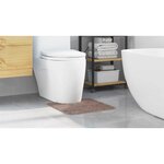 vidaXL Tapis de bain Marron 50 x 50 cm Polypropylène